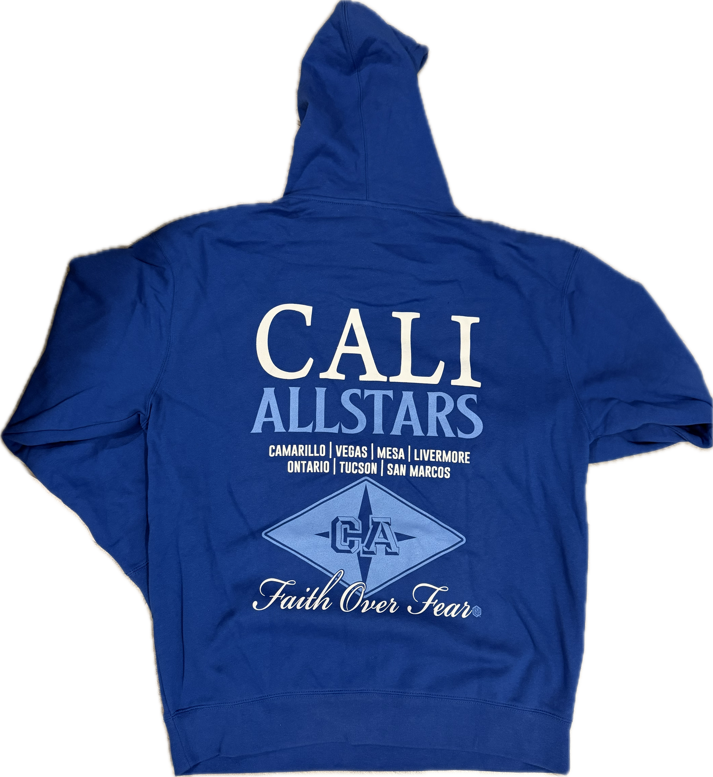 Blue Faith over Fear Hoodie