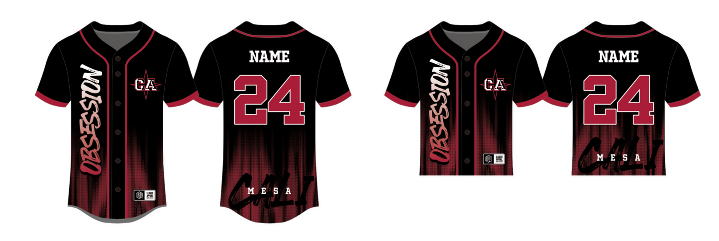 Sublimated Team Baseball Jersey 24-25 (Mesa)