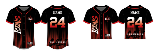 Sublimated Team Baseball Jersey 24-25 (San Marcos)