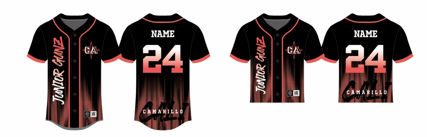 Sublimated Team Baseball Jersey 24-25 (Camarillo)