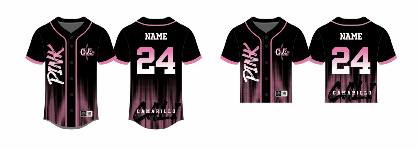 Sublimated Team Baseball Jersey 24-25 (Camarillo)