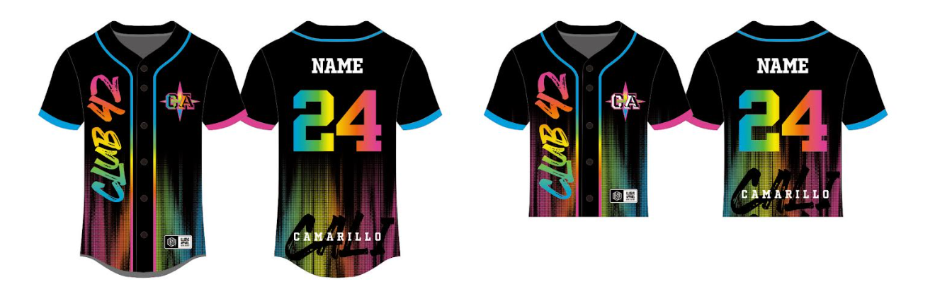 Sublimated Team Baseball Jersey 24-25 (Camarillo)