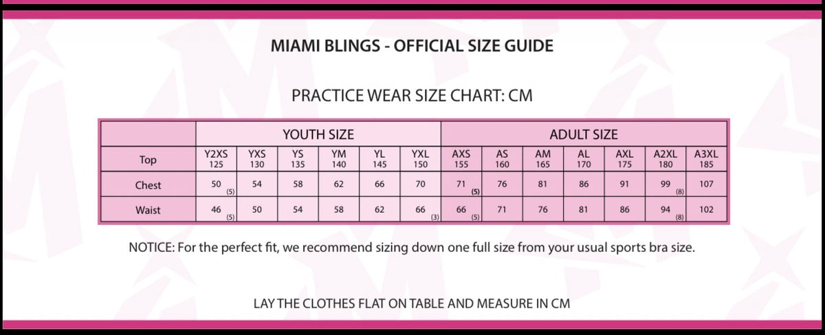 Miami Bling - Team Practice Wear - Vegas 26-27