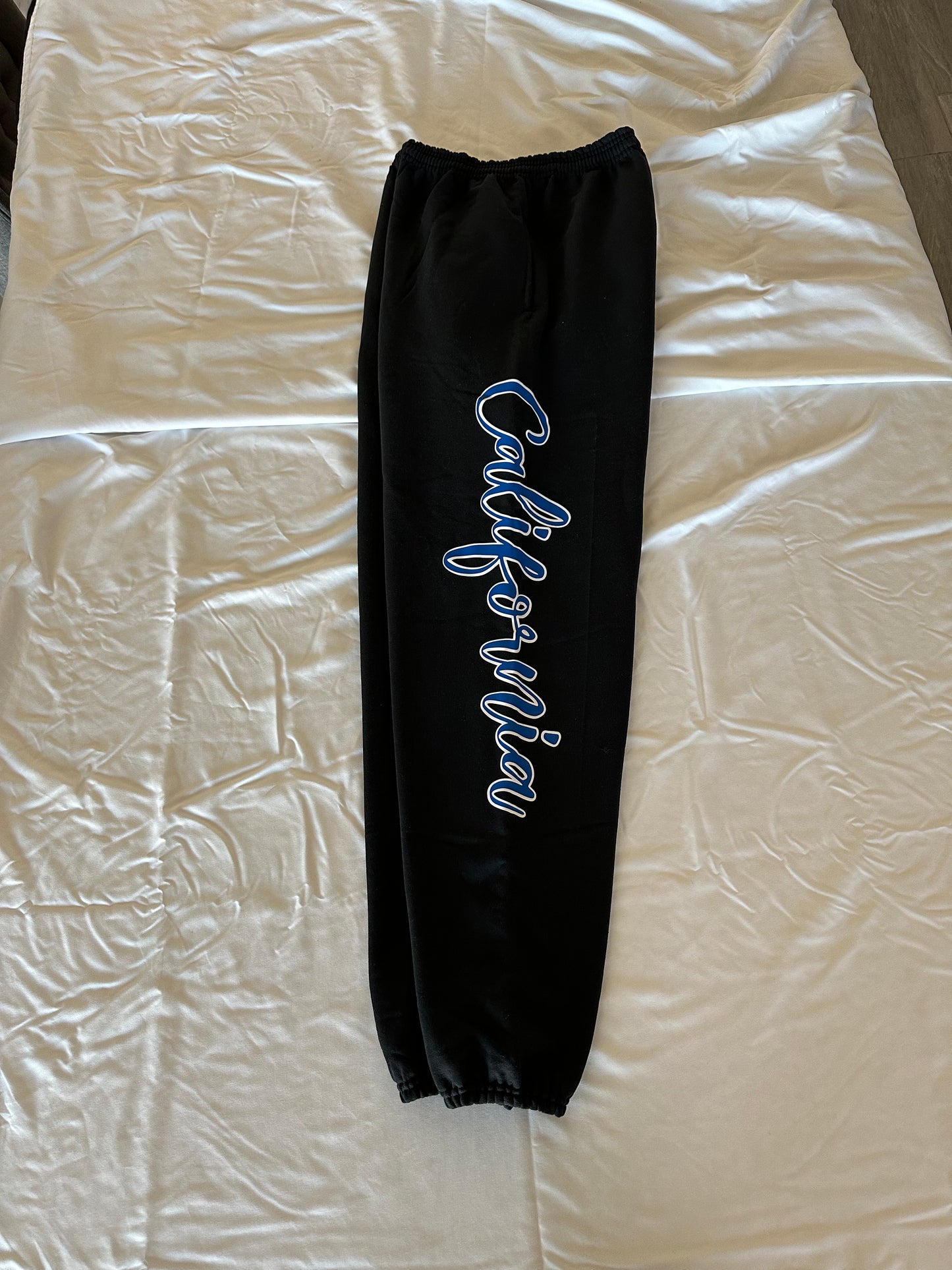 Black Sweatpants with "California" Design