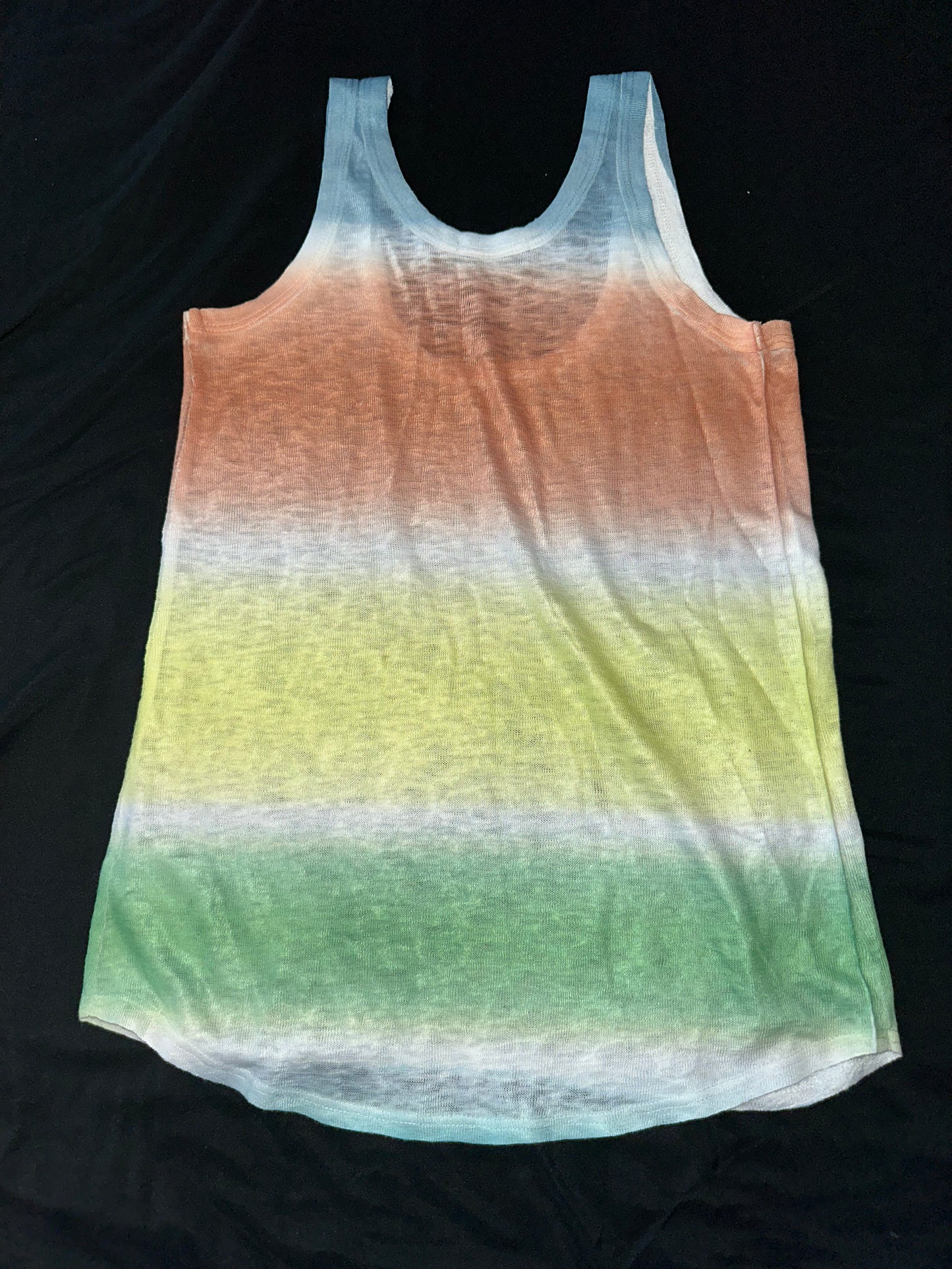 Dip-Dye Bling Tank top with 4-Point Star design